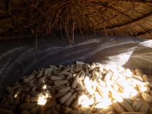Inside the maize granary
